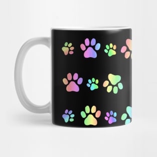 COLORFUL Puppy Paw Prints Mug